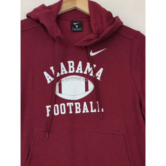Nike Alabama Football Hoodie Sweatshirt Mens M Crimson‎ Tide Pullover - Picture 3 of 8